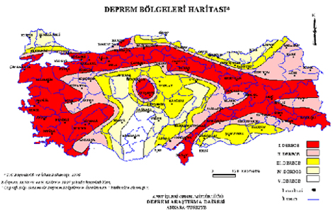 Türkiye Deprem Haritası